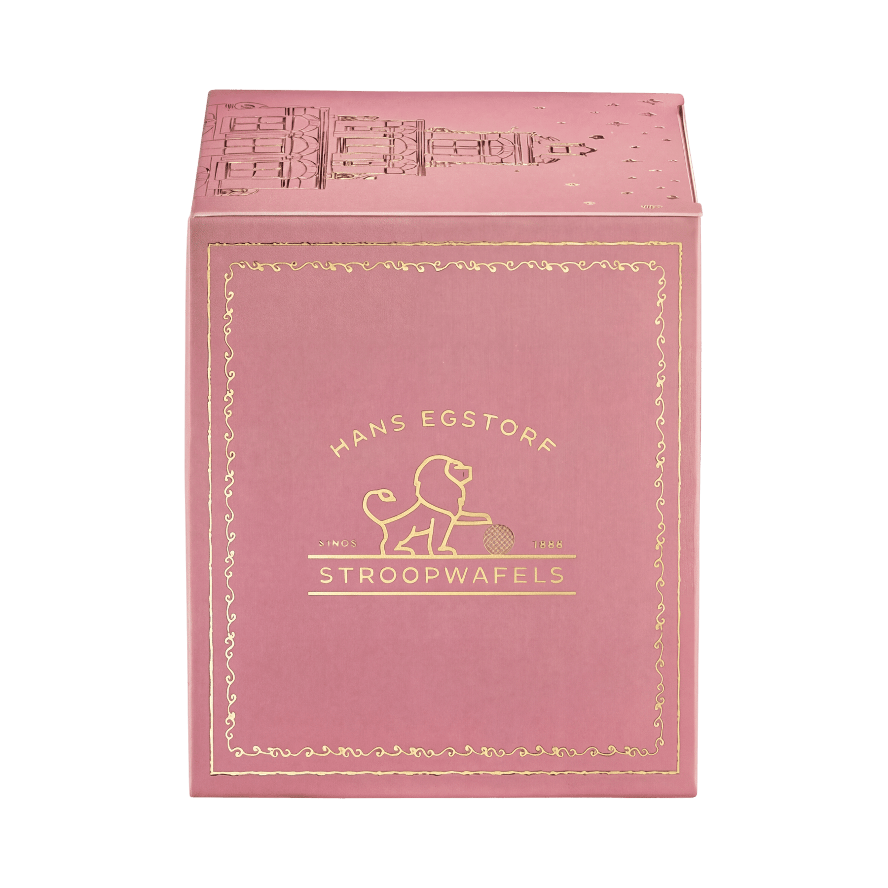 Classic Stroopwafel Pink Colour Box - 1 Box With 10 pc - Hans Egstorf